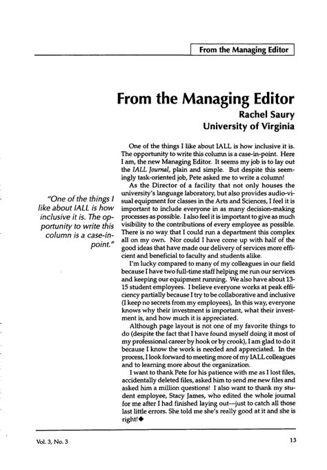 Pdf From The Managing Editor