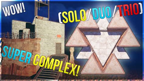 The Best Solo Duo Trio Base Ever Rust Base Building Youtube