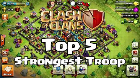 Clash Of Clans Top 5 Les Troupes Les Plus Fortes Youtube