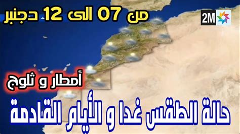 حالة الطقس بالمغرب اليوم الإثنين و الأيام القادمة من الاسبوع في النشرة