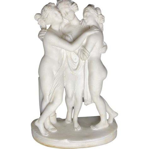 Handmade Art Three Graces Goddesses Nude Greek Sculpture Greek Mythology Made In Greece