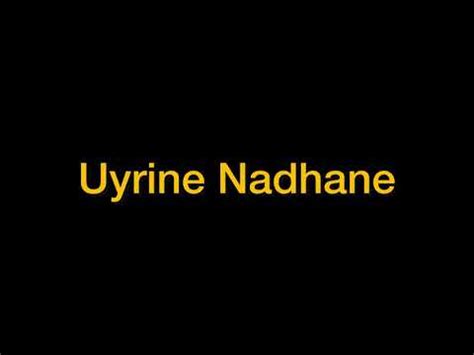 Uyirin Nadhane Karaoke Youtube