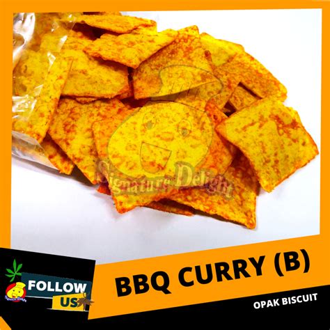 Kerepek Opak Ubi Kari Besar Kg Tapioca Chips Biscuit Curry Big Kg