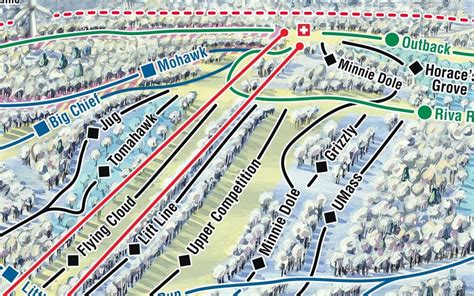 2021 BERKSHIRE EAST Ski Trail Map Ski Home Decor Ski Lodge | Etsy