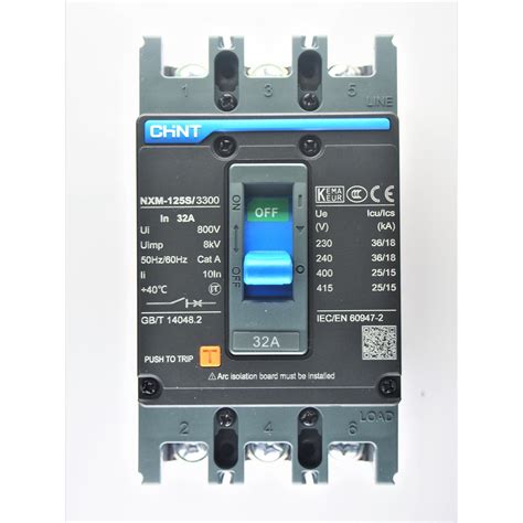 CHINT NXM Series 3 Pole Moulded Case Circuit Breakers MCCB Shopee