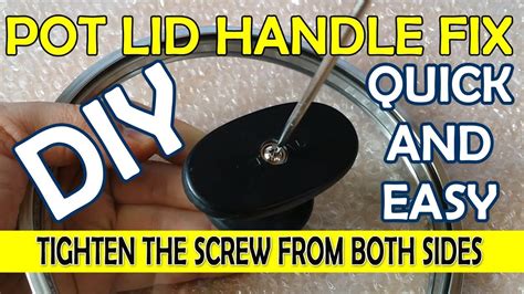 How To Fix Pot Lid Handle Diy Repair Idea Easy Tutorial Youtube