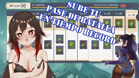 Como Subir Tu Pase De Batalla Rapido Genshin Impact Youtube