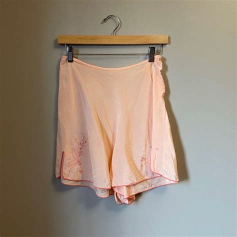 S Peach Silk Tap Panties S S Lingerie Gem