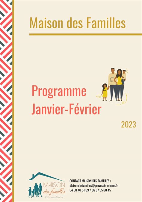 Calam O Programme Maison Des Familles Janvier F Vrier Mars