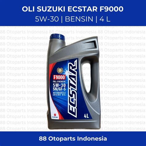 Jual OLI SUZUKI ECSTAR F9000 SAE 5W 30 4 LITER Shopee Indonesia