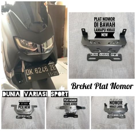 Jual Breket Plat Nomor Nmax Pcx Aerox Breket Plat Nomor Kumis