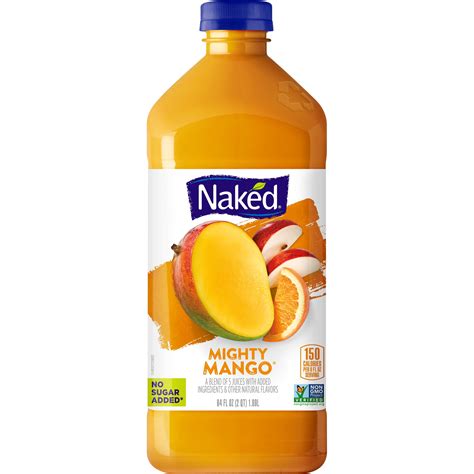 Naked No Sugar Added Non Gmo Mighty Mango Fruit Juice Fl Oz