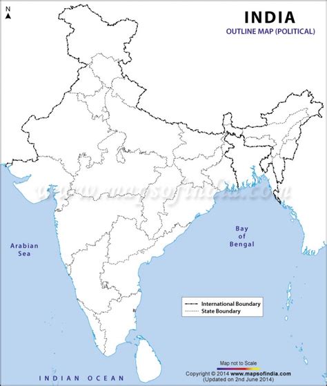 Map Of India Political Map Of India Physcical Map Of India Outline