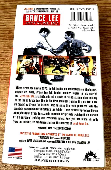 Bruce Lee Jeet Kune Do VHS Martial Arts Instruction From The Legendary