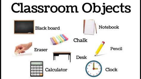 Classroom Objects Printable English Esl Vocabulary 42 Off