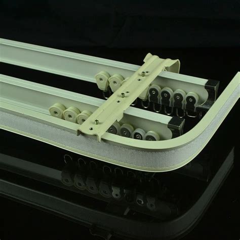 Chr Ivory Bendable Triple Curtain Tracks Rails With Valance Track