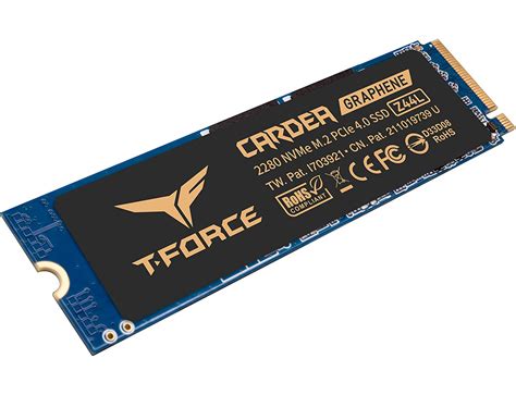 Team Group T FORCE CARDEA Z44L M 2 2280 500GB PCIe Gen4 X4 NVMe 1 4