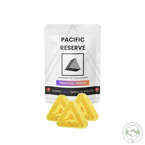 600mg THC Sour Gummies Pacific Reserve