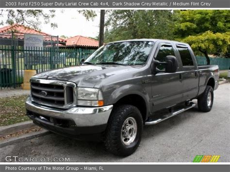 Dark Shadow Grey Metallic 2003 Ford F250 Super Duty Lariat Crew Cab