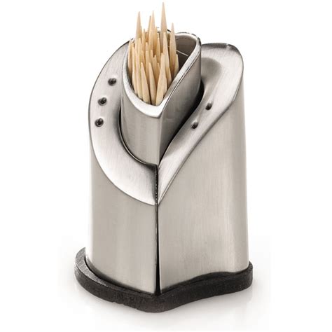 Galzone Salt & Pepper Set with Toothpick Holder | Drinkstuff