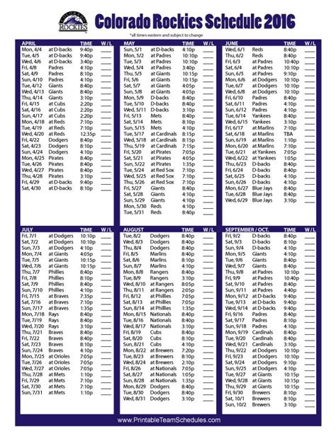 Rockies Printable Schedule 2024 - dyana sybila