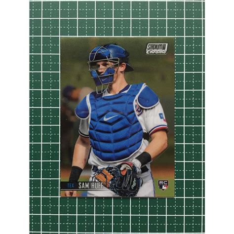 Topps Mlb Stadium Club Chrome Sam Huff Texas Rangers