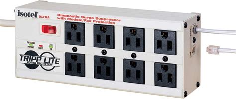 Tripp Lite Isobar 8-Outlet Metal Facility Diagnostic Surge Suppressor (EXT-WARR / FED-GSA) (ISOBAR8-EXT-WARR-FED-GSA)