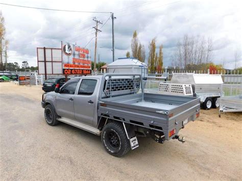 Ute Tray Silver Hilux Dual Cab