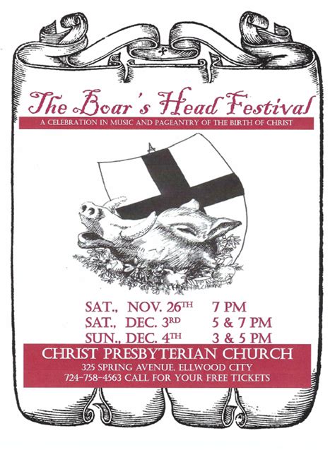 Christ Presbyterian Church Boars Head Festival Returns Ellwood City