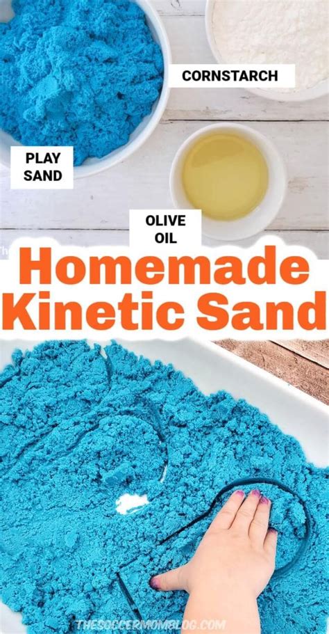 Homemade kinetic sand with 3 ingredients – Artofit