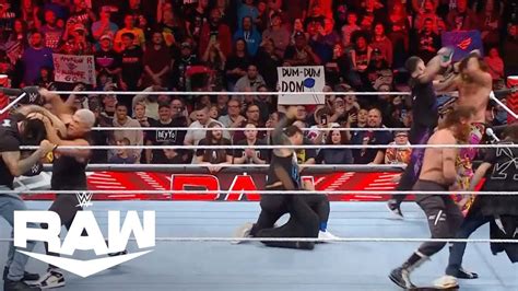 Seth Rollins Sami Zayn Battle For Title Chaos Breaks Out WWE Raw