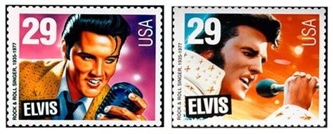 On This Date February 24 1992 Two Elvis Presley Stamp Designs Were