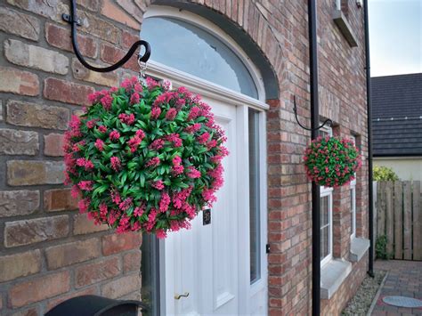 Artificial Pink Lavender Topiary Ball 38cm The Artificial Flowers