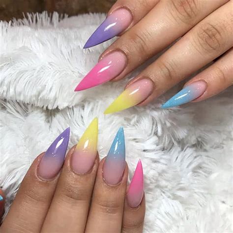 46 Cute Pointy Acrylic Nails That Are Fun To Wear In 2020