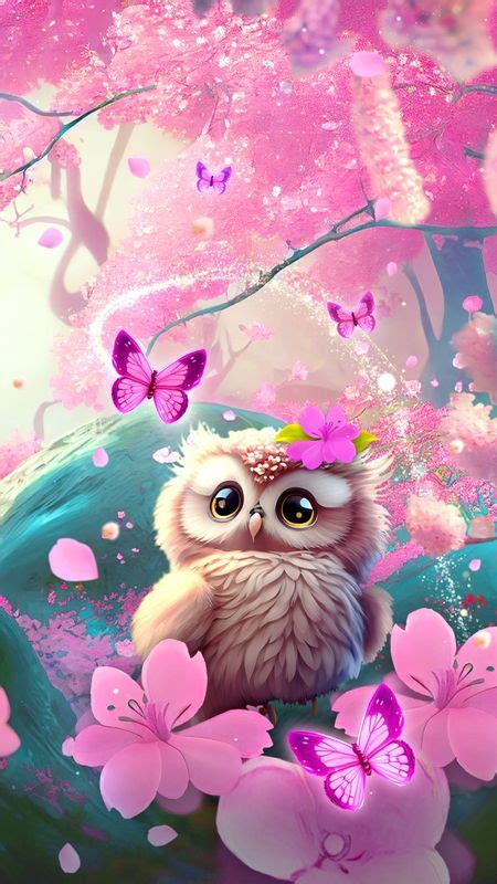 Cogul Cheery Blossom And Baby Owl Wallpaper Apps On Galaxy Store In