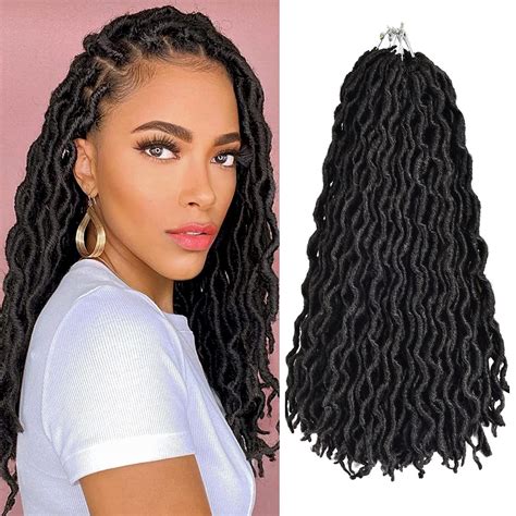 Buy Packs Gypsy Locs Crochet Hair Pre Looped Goddess Locs Crochet