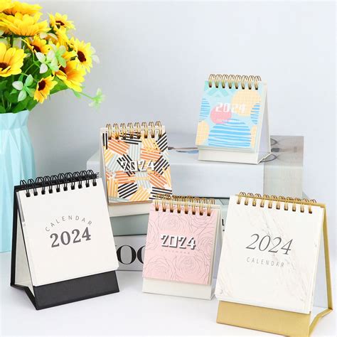 Xinhuadsh Mini Standing Desk Calendar Premium Thick Paper Design