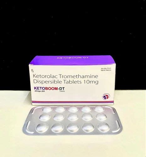 Ketorolac Tromethamine Dispersible Mg Tablet At Rs Box In Barwala