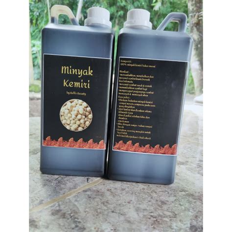 Jual Original Minyak Kemiri Bakar Liter Murni Asli Penumbuhrambut