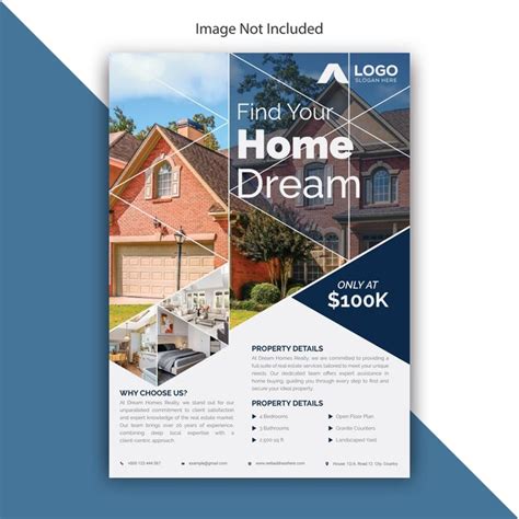 Premium Vector Real Estate Professional Flyer Brochure Design