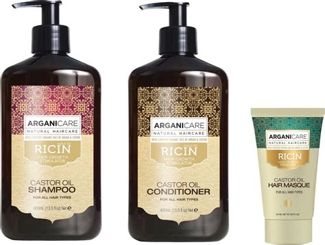 Arganicare Gamme Ricin Shampoing Acc L Rateur De Croissance Ml