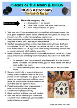 FUN Oreo Moon Phases Lab Hands On Middle School Astronomy Model