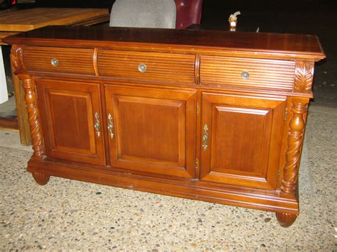 Uhuru Furniture And Collectibles Pair Of Carved Buffets Sold