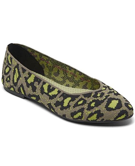 Skechers Women's Cleo - Leopard Casual Ballet Flats from Finish Line & Reviews - Finish Line ...