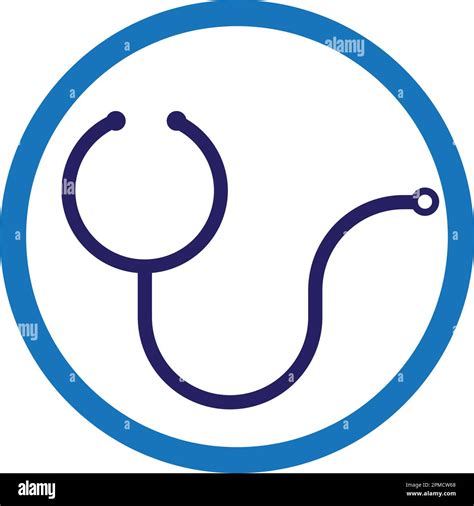 Health Consult Logo Design Template Stethoscope Isolated On Bubble