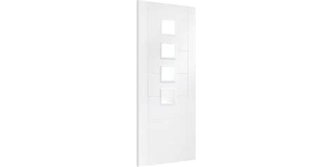 Xl Joinery Palermo White Primed Panel Light Internal Door With