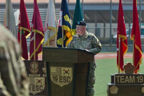 Allen Takes Command Of 19th Esc Article The United States Army