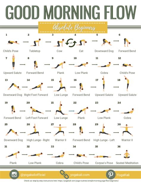 Printable Morning Yoga Routine - Printable Word Searches