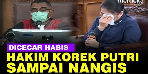 VIDEO Hakim Cecar Habis Putri Candrawathi Sampai Nangis Di Sidang