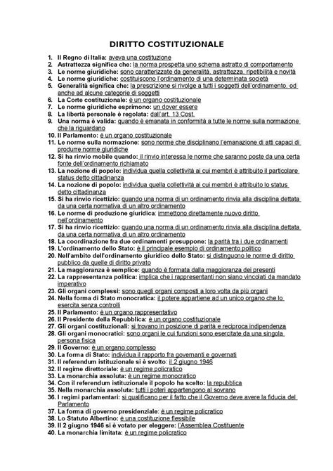 Unicusano Diritto Costituzionale Docsity